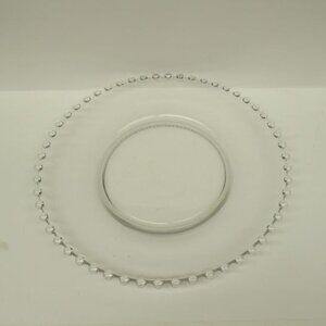 Imperial Elegant Glass Vintage Crystal CANDLEWICK 10 1/2 Inch Dinner Plate